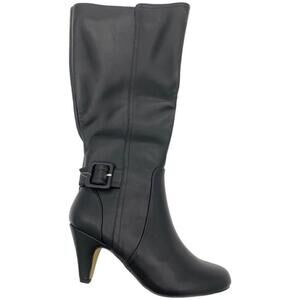 Bella Vita Wide-Calf Knee-High Boots Troy IIPlus Black Leather - Extra Wide